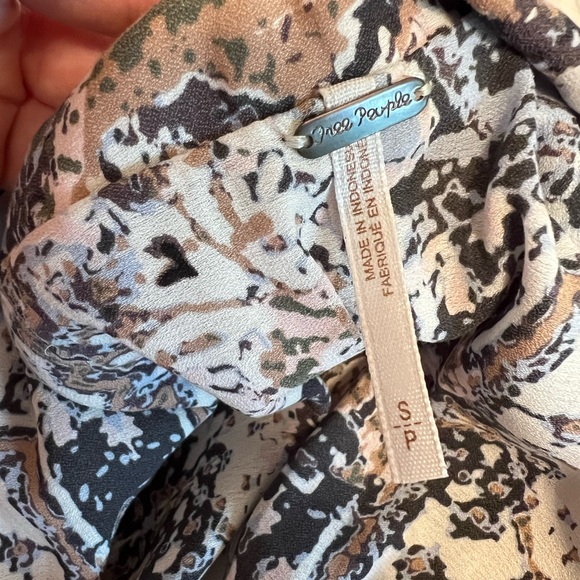 Free People Top Womens Size Small Blue Darcy Sleeveless Swing Boho Tank Flowy - Picture 3 of 6